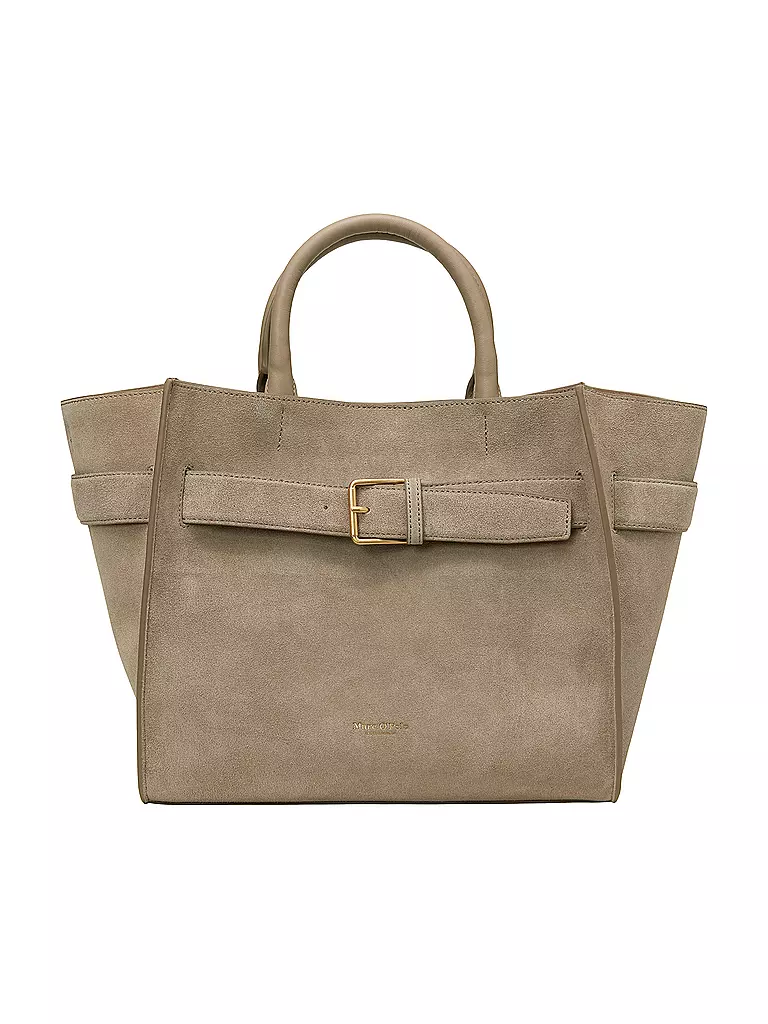 MARC O'POLO | Ledertasche - Shopper Medium  | Gris