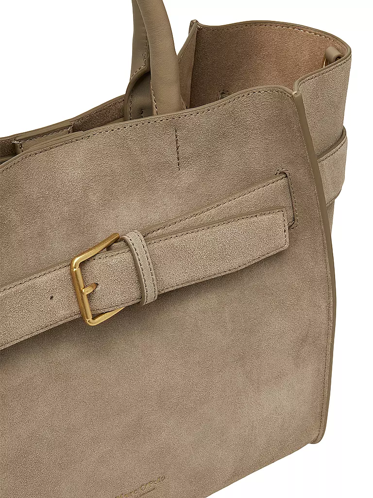 MARC O'POLO | Ledertasche - Shopper Medium  | Gris