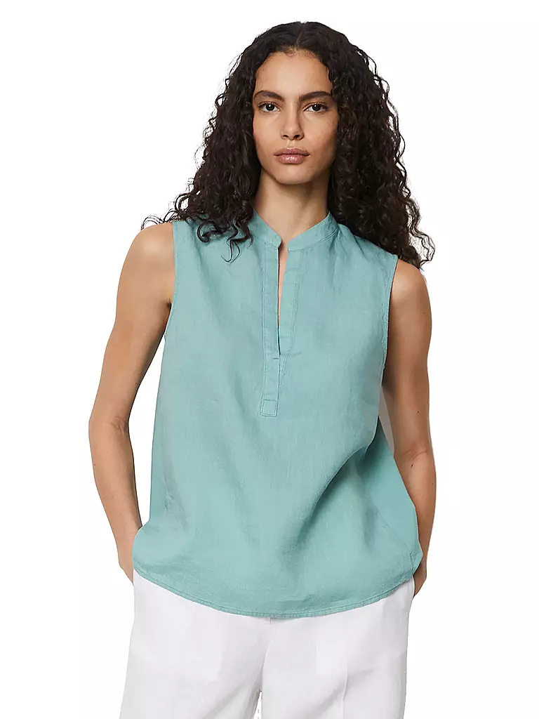 MARC O'POLO | Leinenbluse  | Azul claro