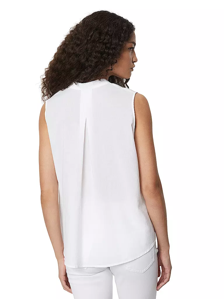 MARC O'POLO | Leinenbluse  | Blanco