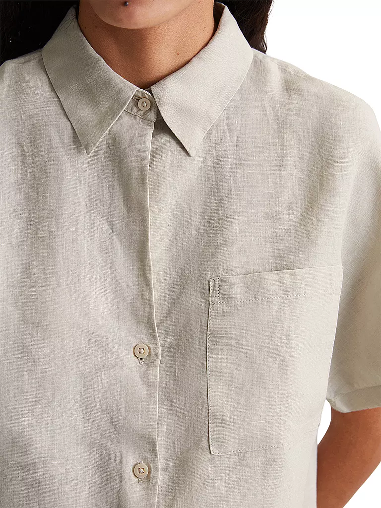 MARC O'POLO | Leinenbluse | Gris claro