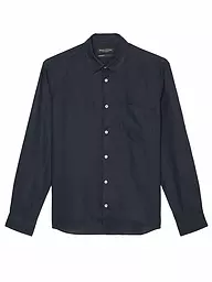 MARC O'POLO | Leinenhemd Regular Fit  | Azul oscuro