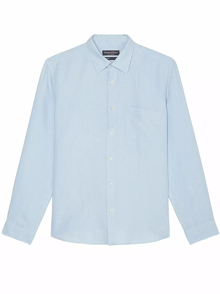 MARC O'POLO | Leinenhemd Regular Fit  | Azul