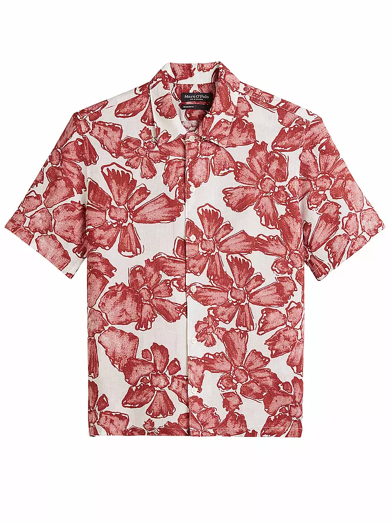 MARC O'POLO | Leinenhemd Regular Fit  | Rojo