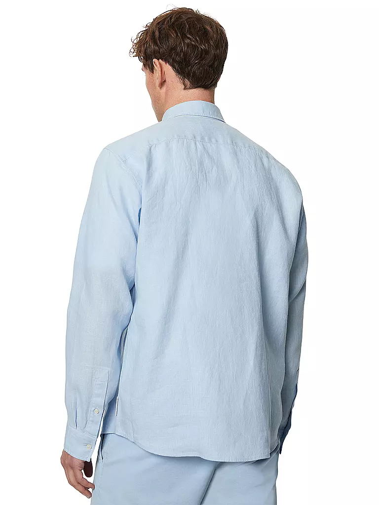 MARC O'POLO | Leinenhemd Regular Fit  | Azul