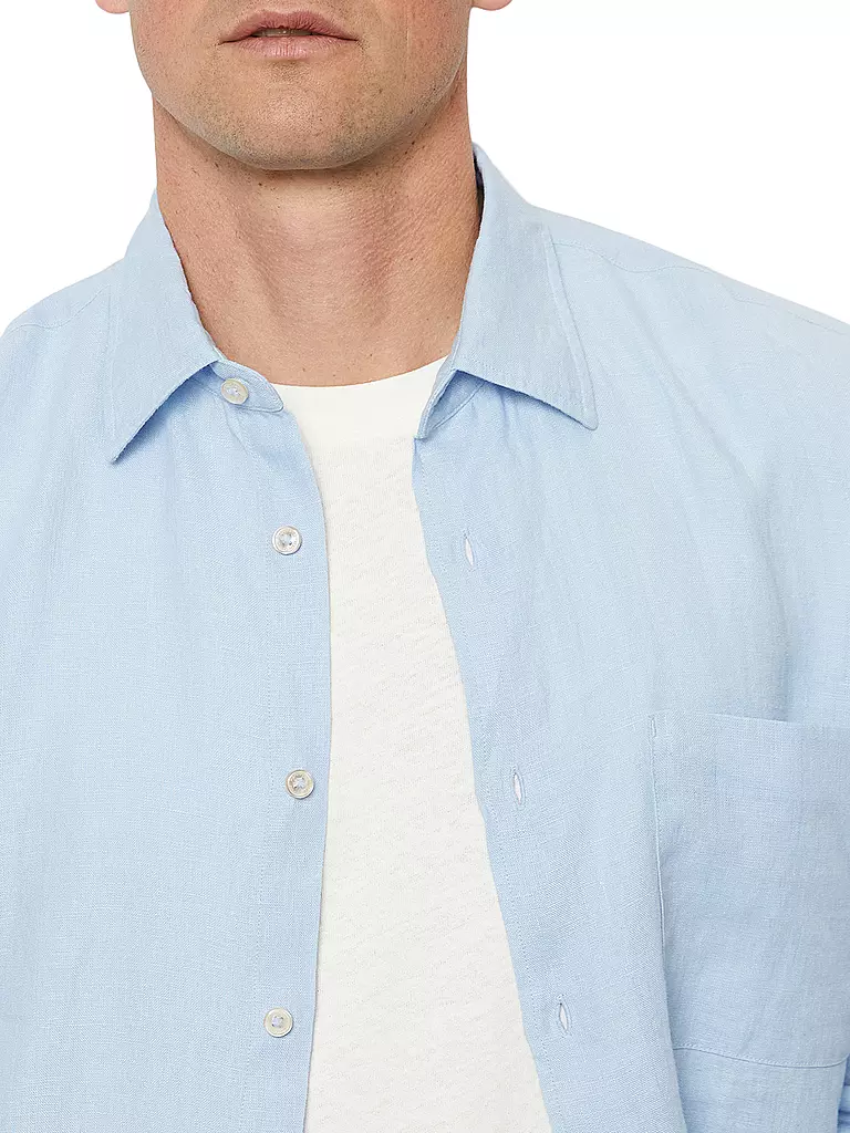 MARC O'POLO | Leinenhemd Regular Fit  | Azul