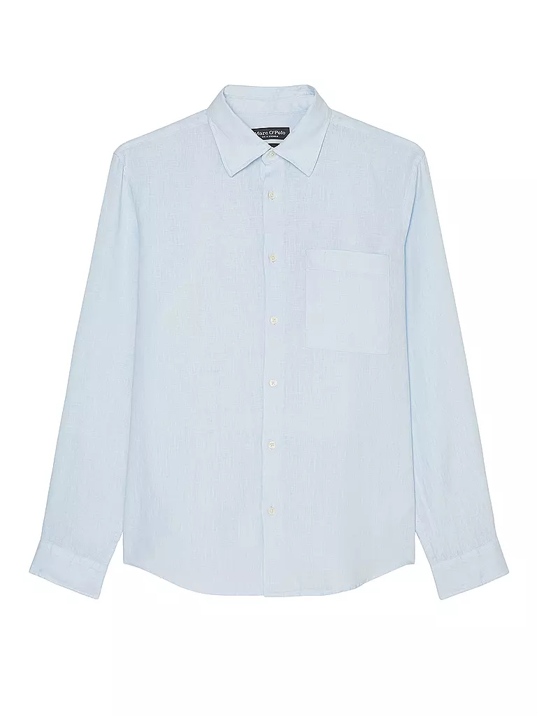 MARC O'POLO | Leinenhemd Regular Fit | Azul claro