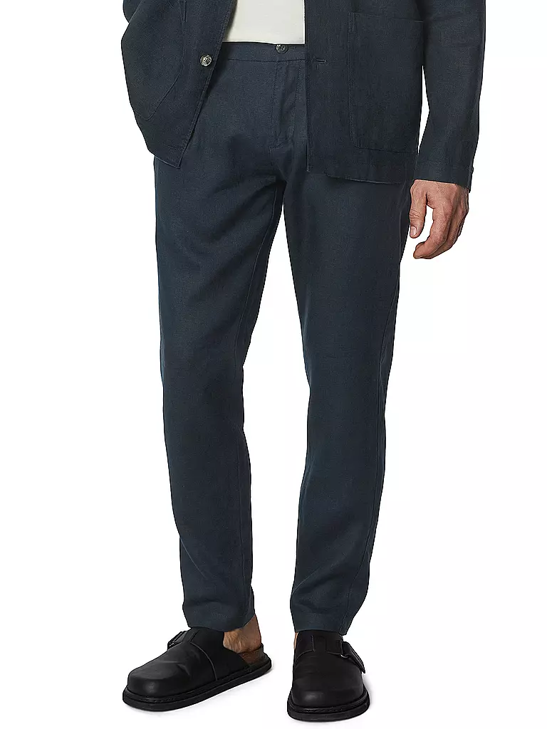 MARC O'POLO | Leinenhose OSBY | Azul oscuro