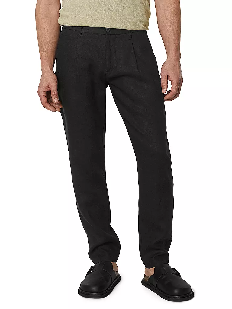 MARC O'POLO | Leinenhose OSBY | Negro
