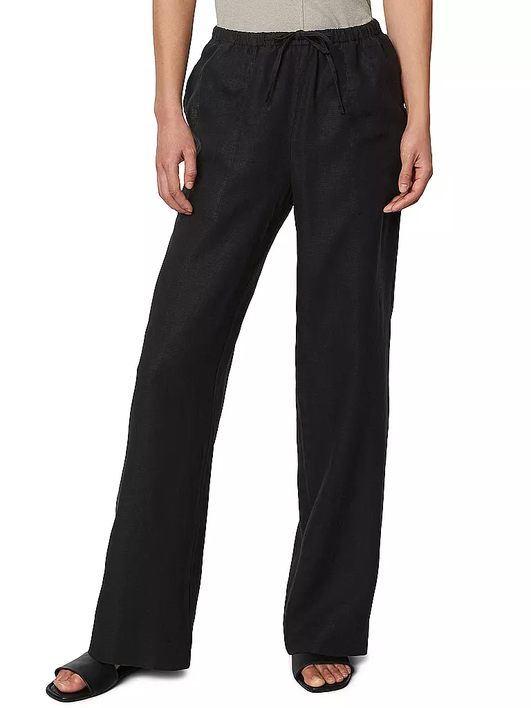 MARC O'POLO | Leinenhose | Negro