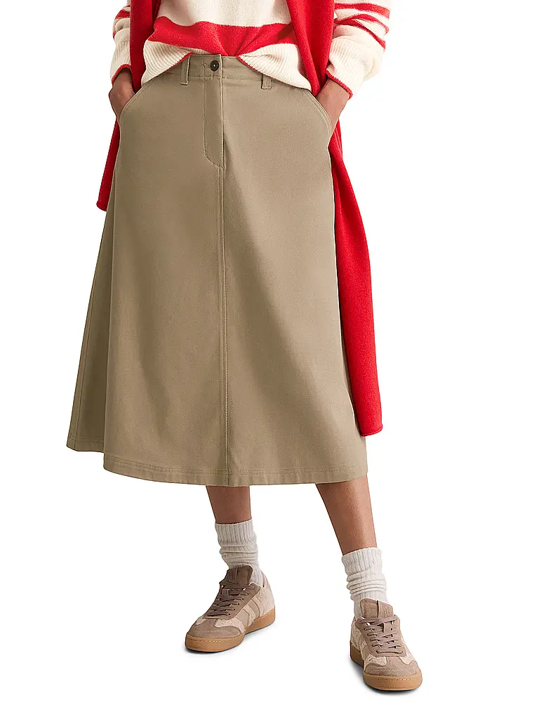 MARC O'POLO | Midi falda | Marrón