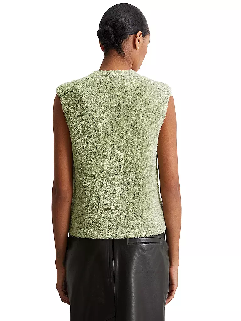 MARC O'POLO | Nombre del producto: Gilet
Marca: MARC O'POLO
Color: verde claro
Categorías: Moda,Mujer

Largo de manga: sin mangas
Escote: Cuello en V
Material: Algodón
Diseño: Liso
Corte (Prenda exterior): Regular
Estilo: Casual,Pure | Verde claro