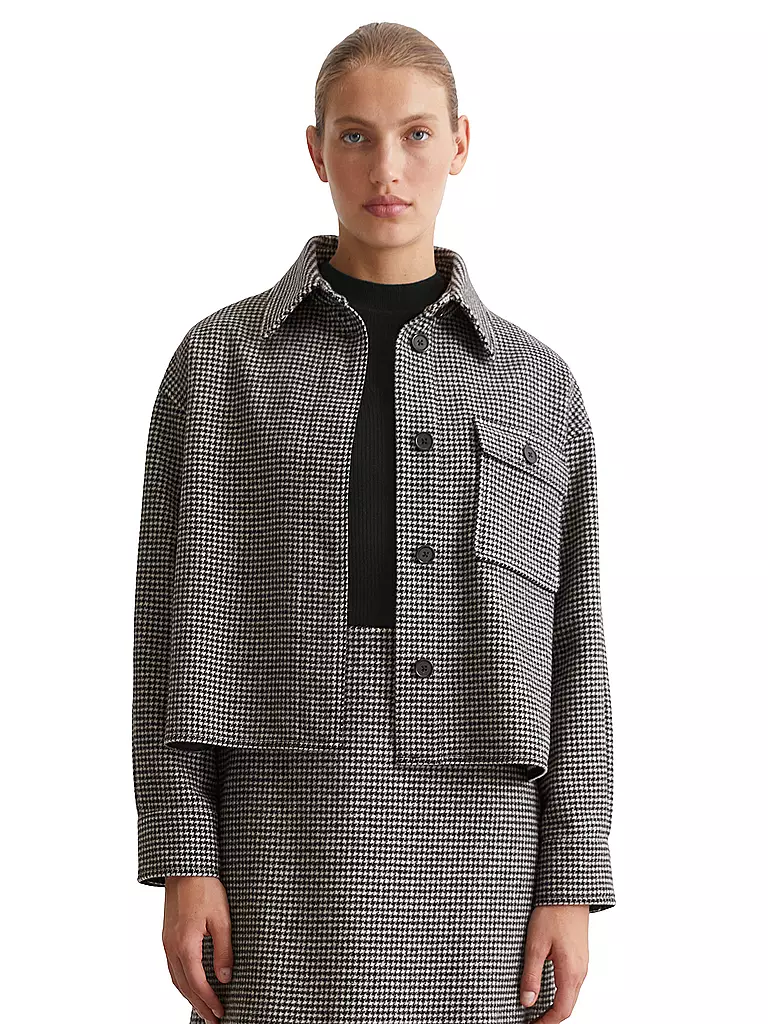 MARC O'POLO | Overshirt Boxy Fit | Negro