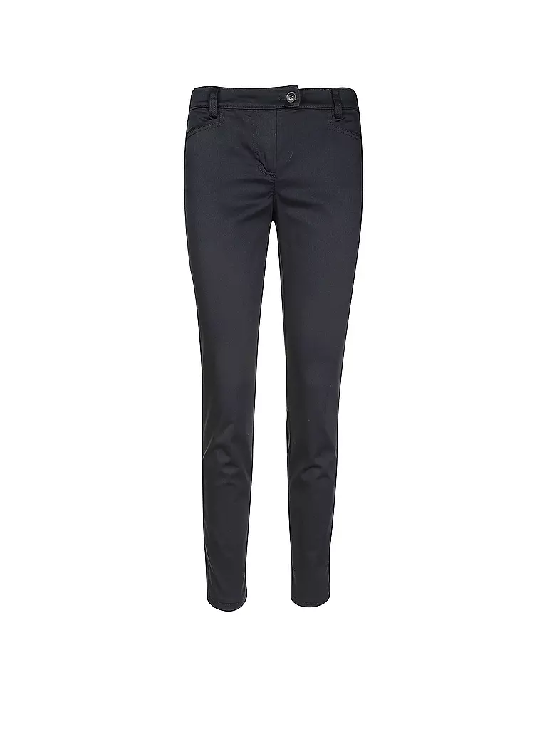 MARC O'POLO | Pantalón "Laxa" (tiro alto) | Azul oscuro