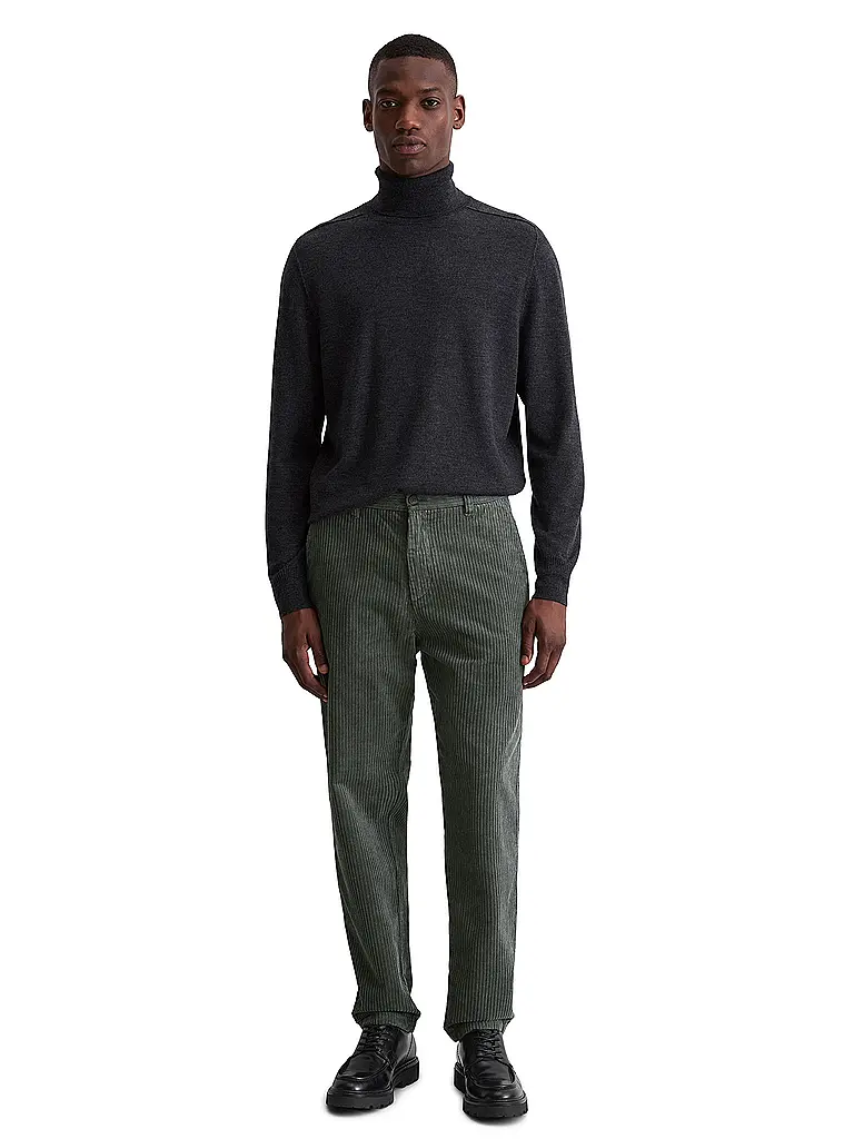 MARC O'POLO | Pantalón de pana BELSBO | Verde oscuro