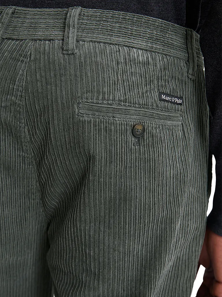 MARC O'POLO | Pantalón de pana BELSBO | Verde oscuro