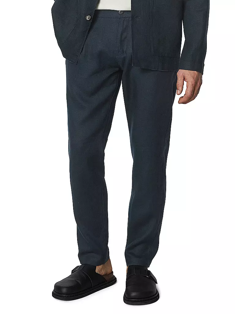 MARC O'POLO | Pantalones de lino OSBY | Azul oscuro