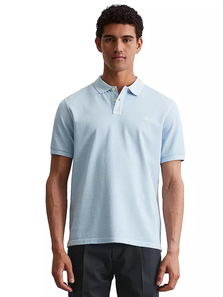 MARC O'POLO | Polo de corte estándar | Azul claro