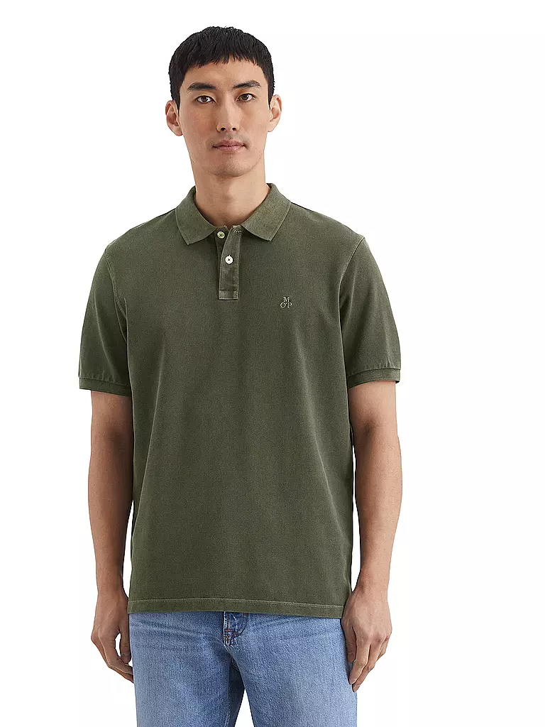 MARC O'POLO | Polo de corte regular | Oliva