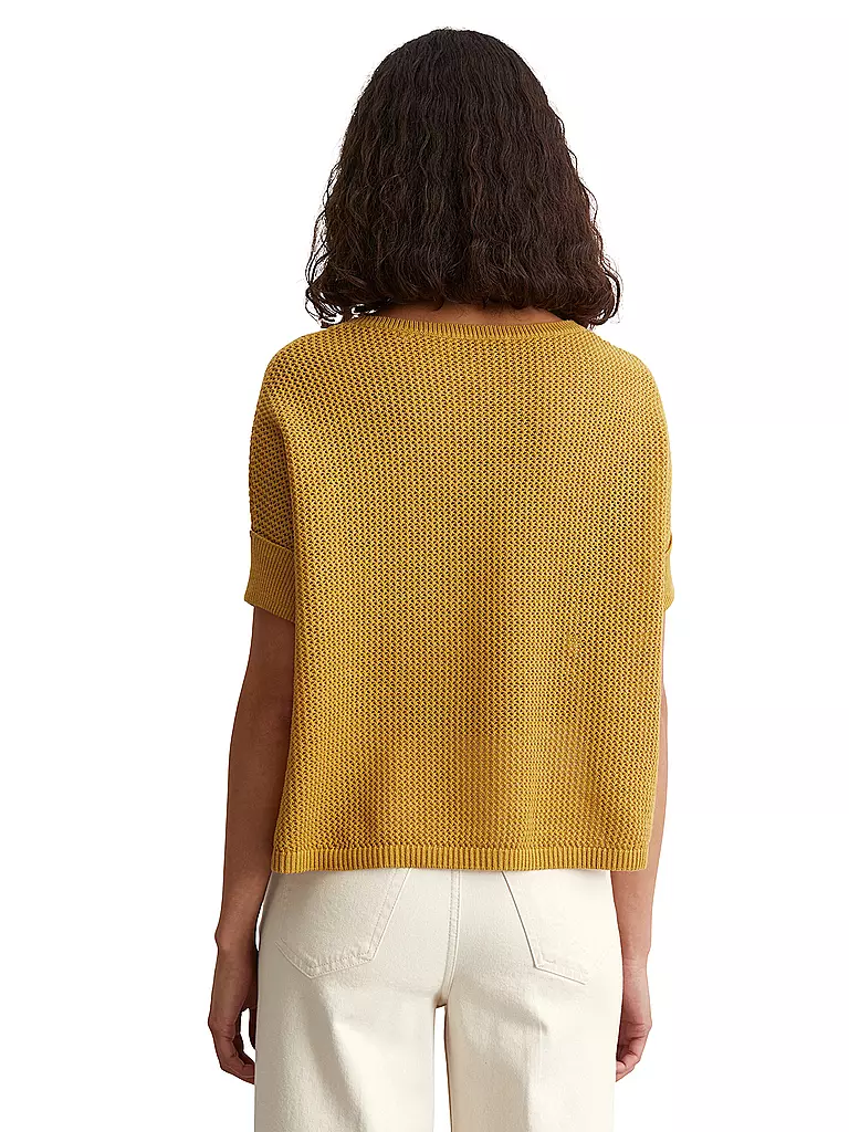 MARC O'POLO | Pullover
Marca: MARC O'POLO
Color: mostaza
Categorías: Moda,Mujer

Largo de la manga: Manga corta
Escote: Cuello redondo
Material: Algodón,Punto
Diseño: Liso
Corte (Prenda superior): Suelto
Estilo: Casual,Pure | 