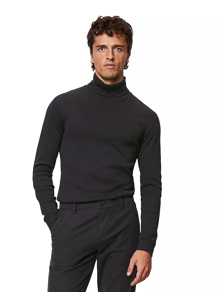 MARC O'POLO | Rollkragenshirt | Negro