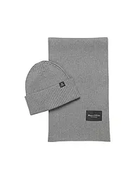 MARC O'POLO | Set de 2 piezas gorro y bufanda | Gris
