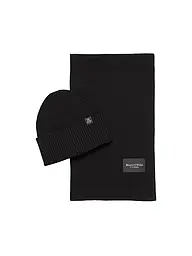 MARC O'POLO | Set de 2 piezas gorro y bufanda | Negro