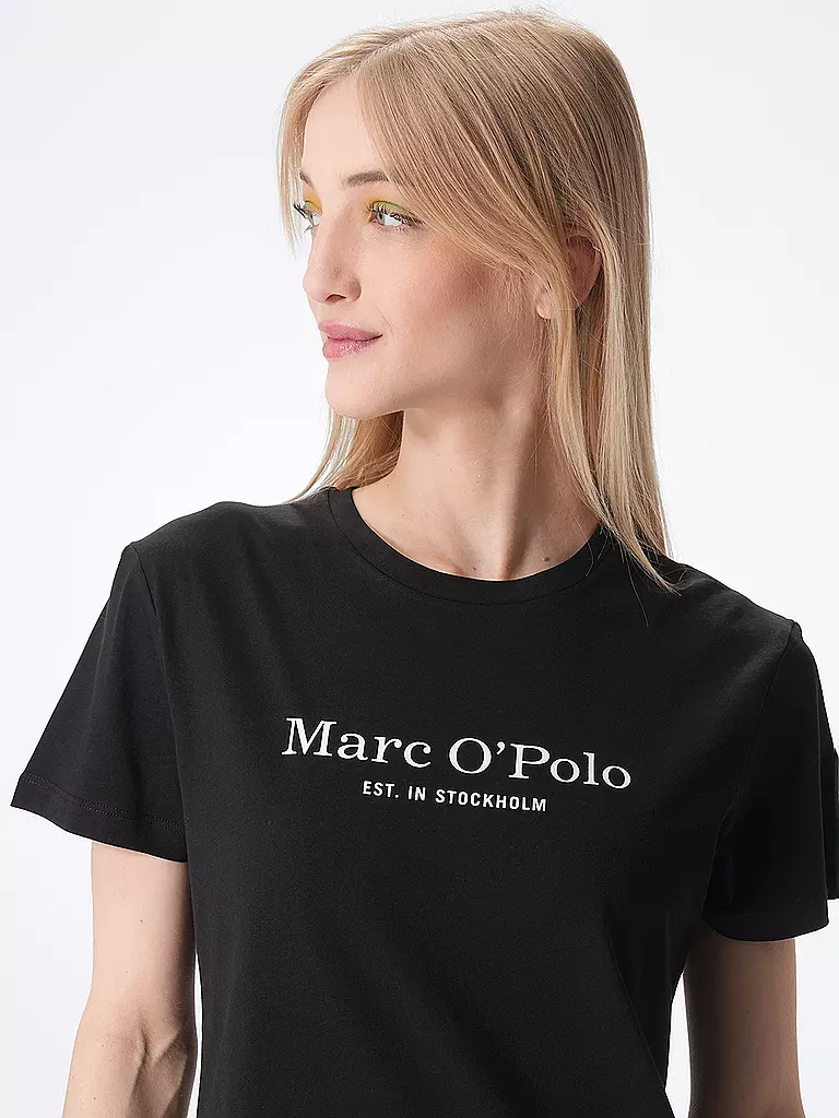 MARC O'POLO | T-Shirt  | Negro