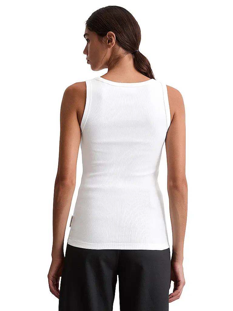 MARC O'POLO | Top
Marca: MARC O'POLO
Color: blanco
Categorías: Moda, Mujer

Largo de manga: sin mangas
Escote: Cuello redondo
Material: Algodón, Stretch
Diseño: Liso
Corte (Prenda superior): Regular | Blanco