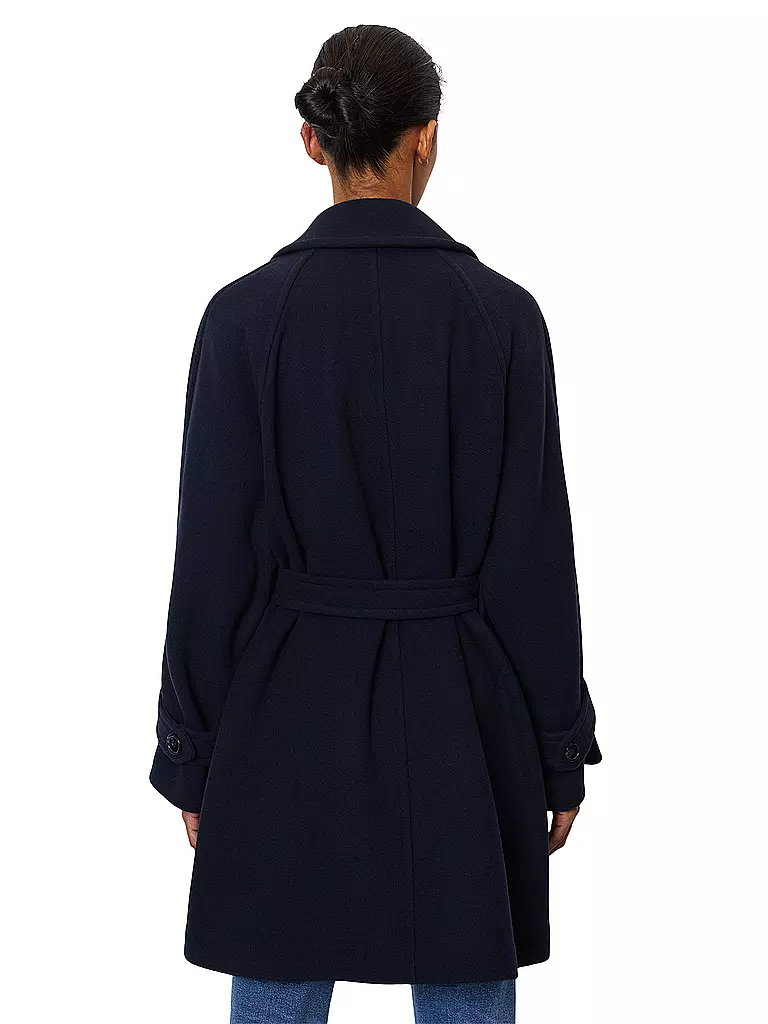 MARC O'POLO | Wollmantel | Azul oscuro