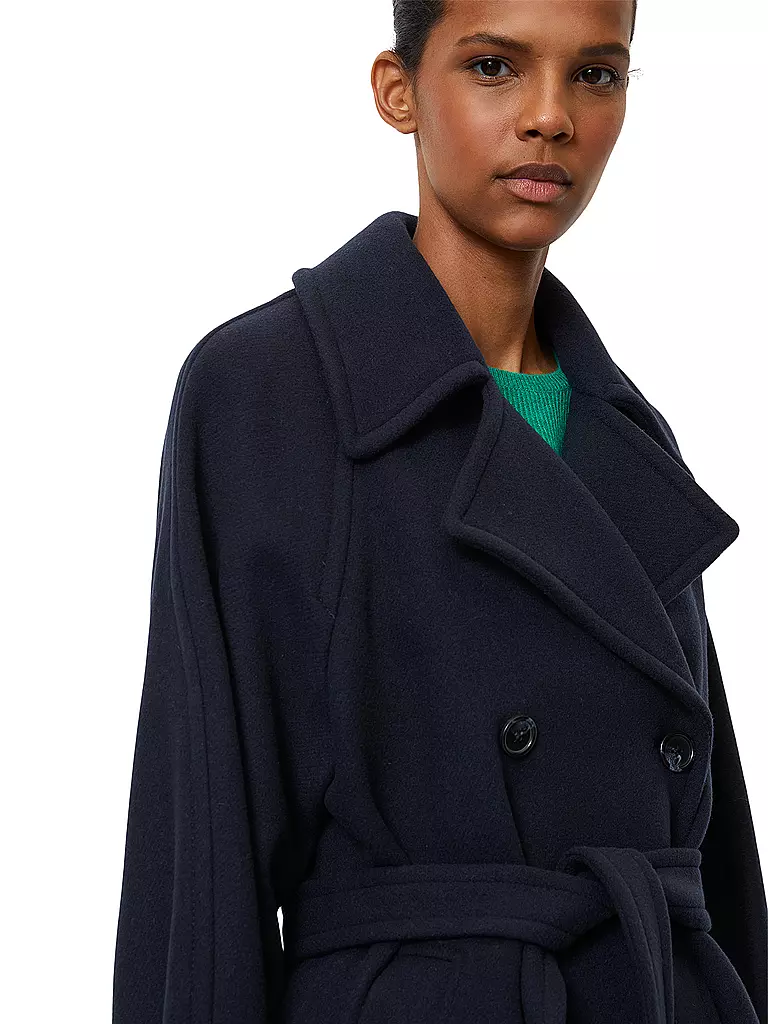 MARC O'POLO | Wollmantel | Azul oscuro