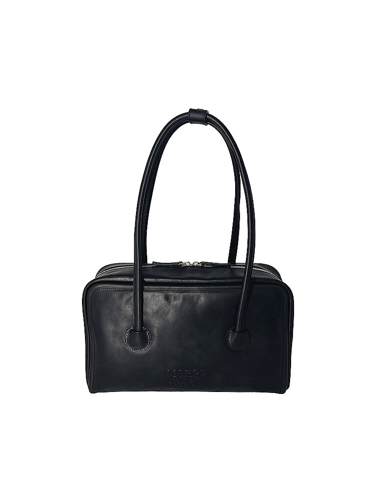 MARGESHERWOOD Bolso de cuero - Bolso de hombro SOFT BOSTON negro