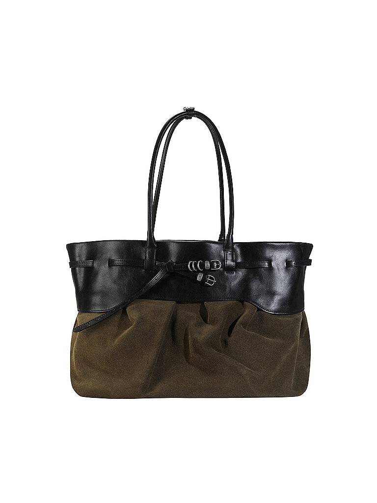 Margesherwood Bolso de piel - Shopper oliva