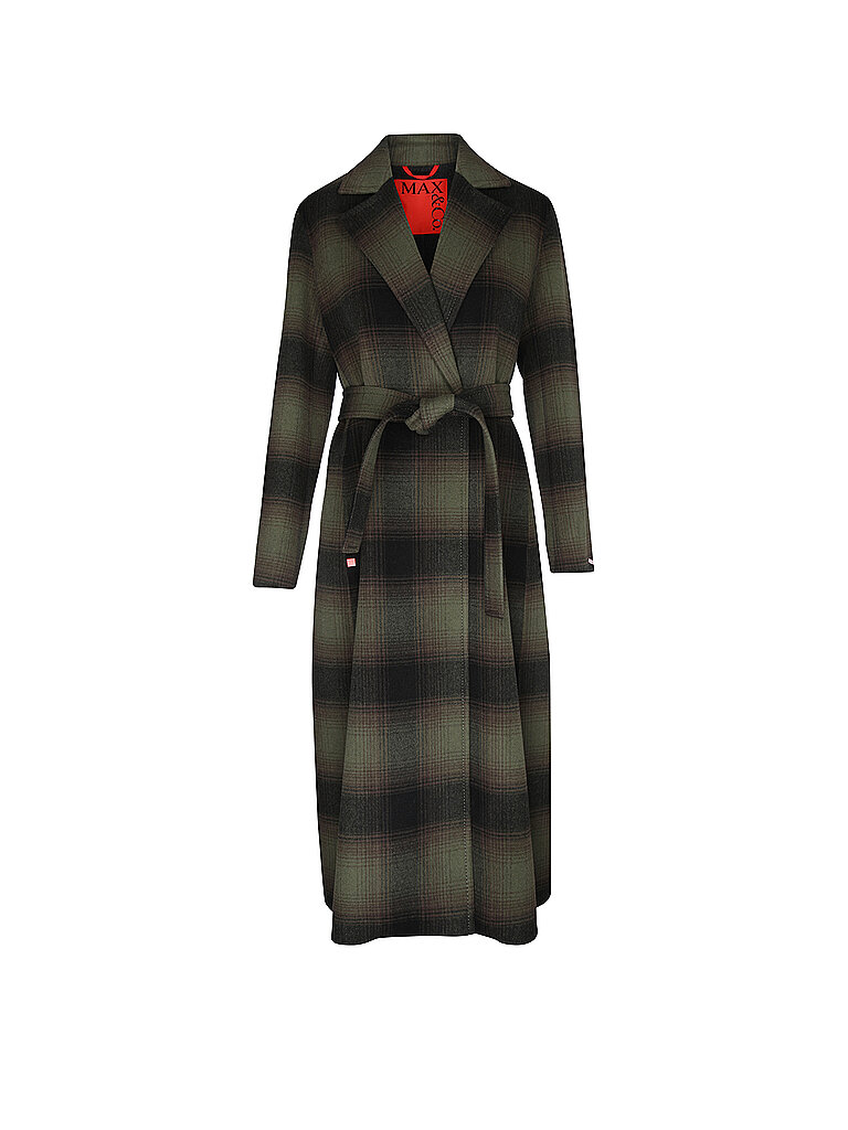 Max&Co. Max & Co Abrigo de lana MCOLONGRUND verde oscuro