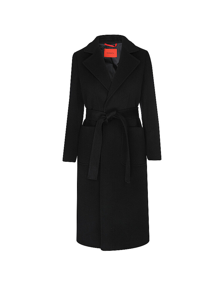 Abrigo de lana RUNAWAY negro 40