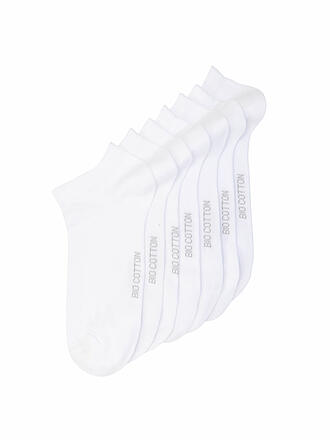 MAX CALVIN | Calcetines sneaker paquete de 7 blanco