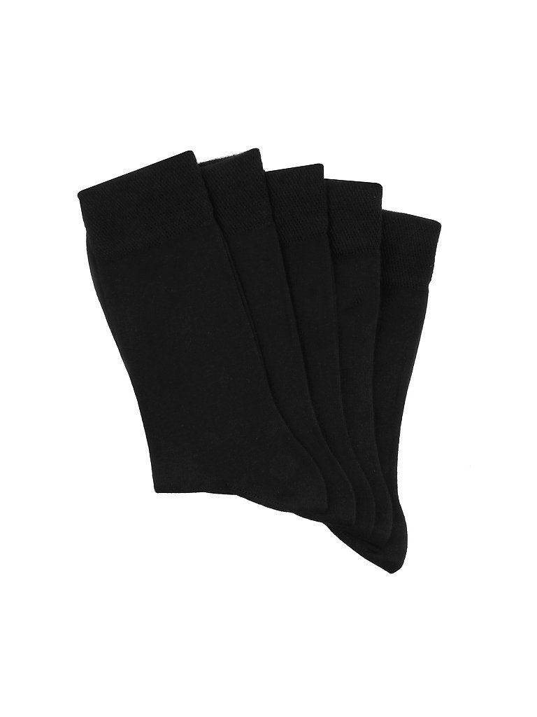 Calvin Calcetines, paquete de 5, negro negro 47-50