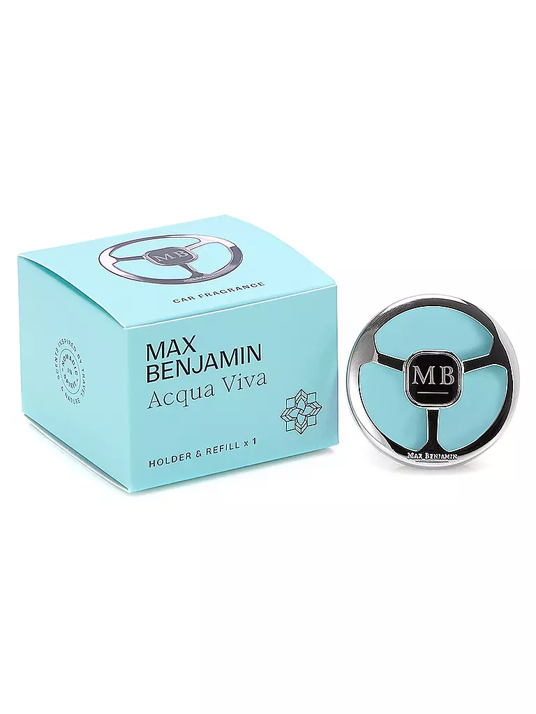 MAX BENJAMIN | Ambientador para coche CLASSIC COLLECTION Acqua Viva | Azul claro