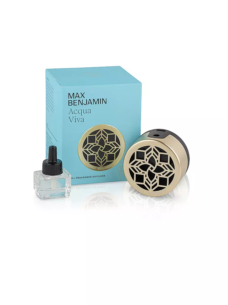 MAX BENJAMIN | Difusor de pared para fragancia de ambiente CLASSIC COLLECTION 100ml Aqua Viva | Azul claro