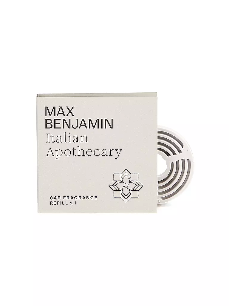 MAX BENJAMIN | Recambio de fragancia para coche CLASSIC COLLECTION Italian Apothecary | Gris claro