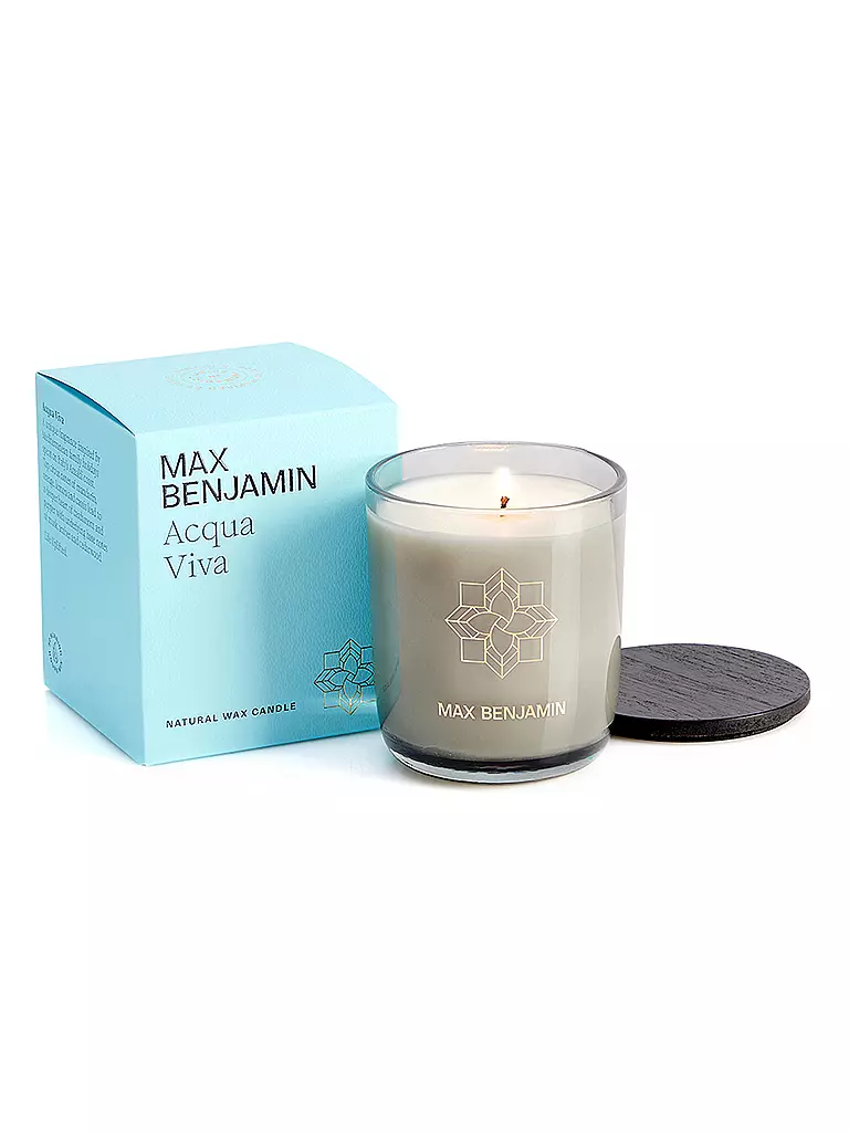 MAX BENJAMIN | Vela perfumada CLASSIC COLLECTION 210g Acqua Viva | Azul claro