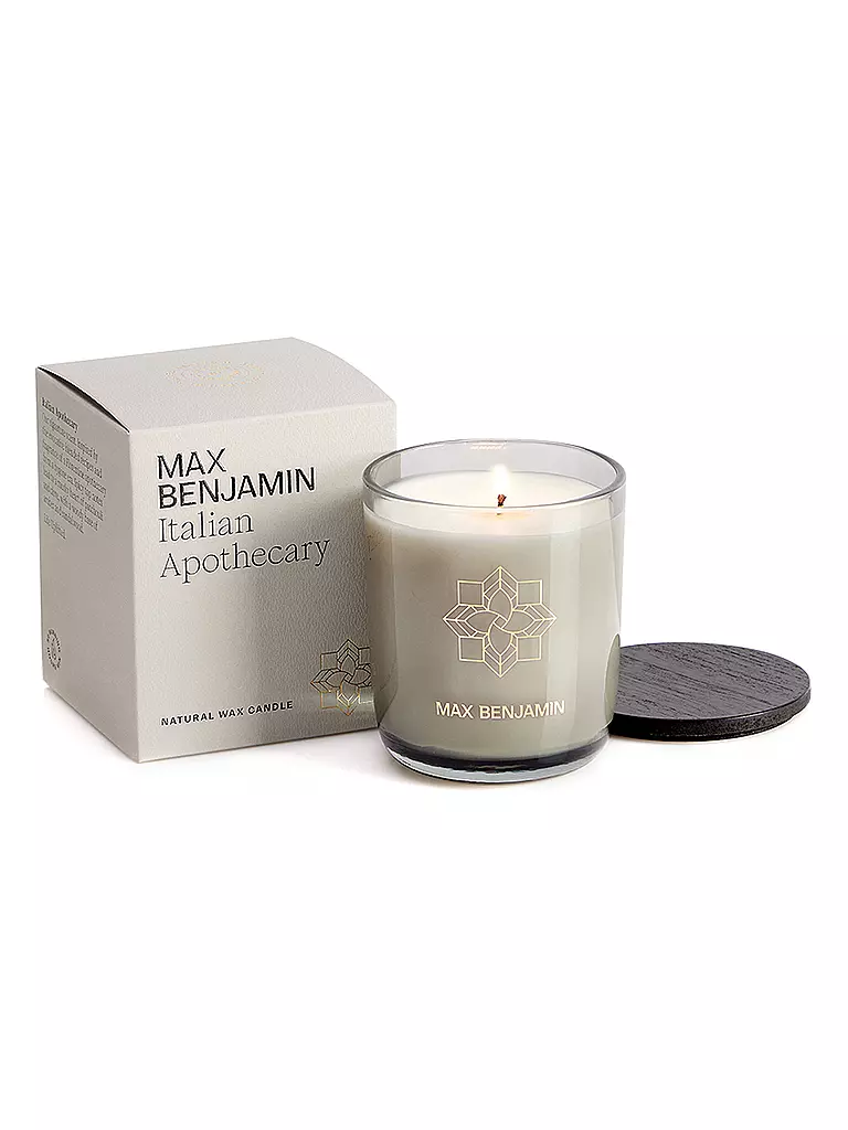 MAX BENJAMIN | Vela perfumada CLASSIC COLLECTION 210g Italian Apothecary | Gris claro