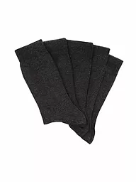 MAX CALVIN | Calcetines, paquete de 5, negro | Gris