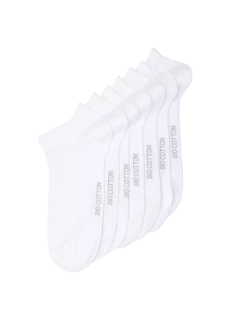 MAX CALVIN | Calcetines sneaker paquete de 7 blanco | Blanco