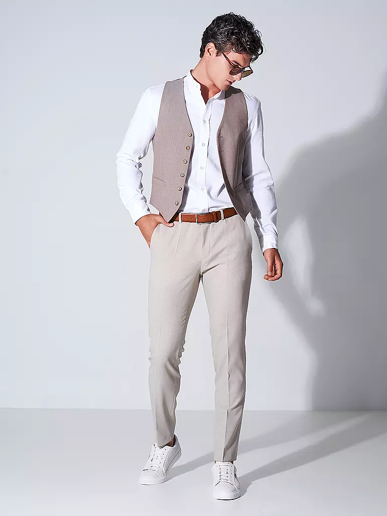 MAX CALVIN | Cinturón de cuero | Marrón