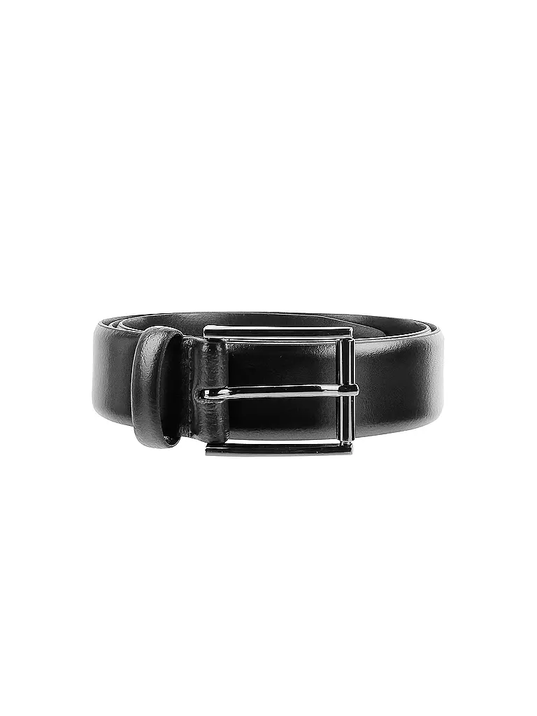 MAX CALVIN | Ledergürtel  | Negro