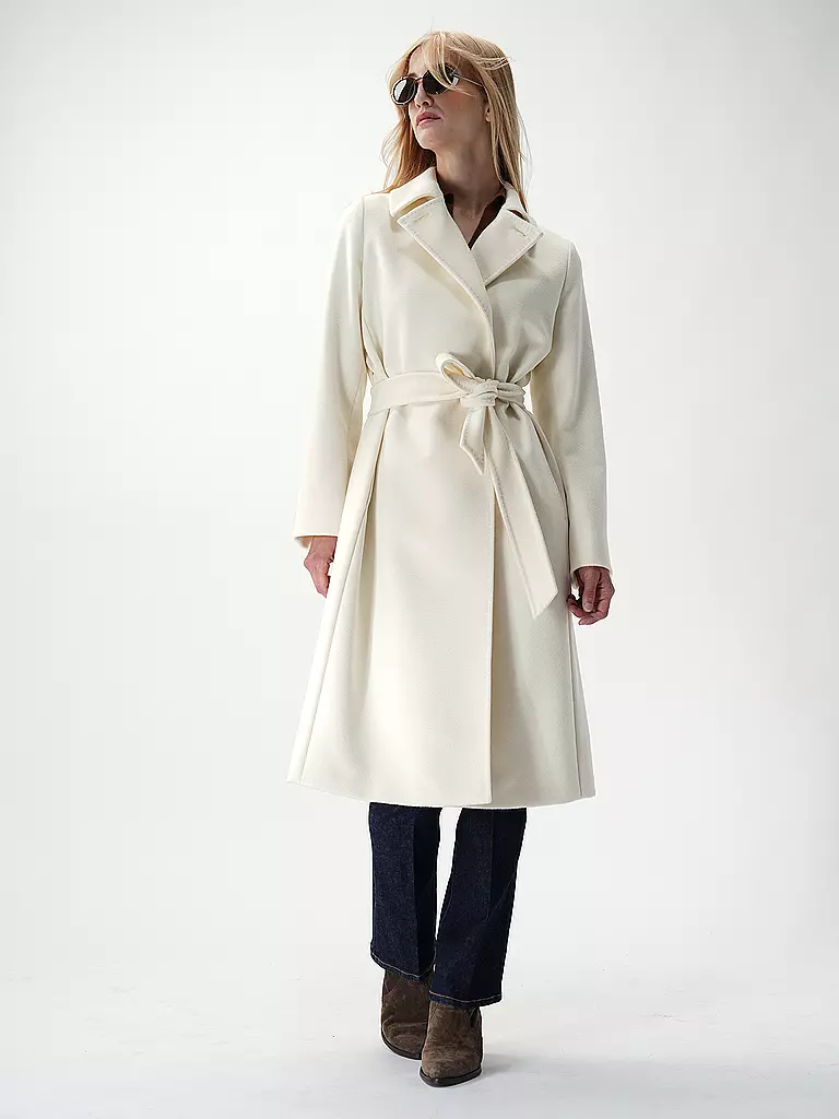 MAX MARA STUDIO | Abrigo de lana BCOLLAG | Blanco