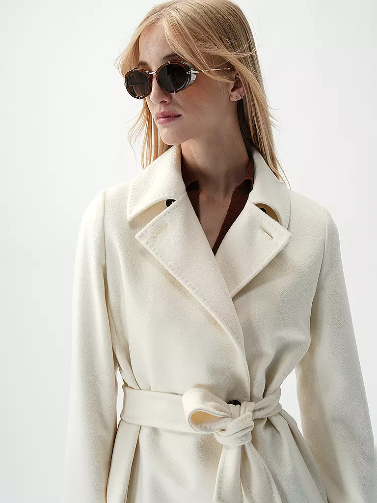 MAX MARA STUDIO | Abrigo de lana BCOLLAG | Blanco