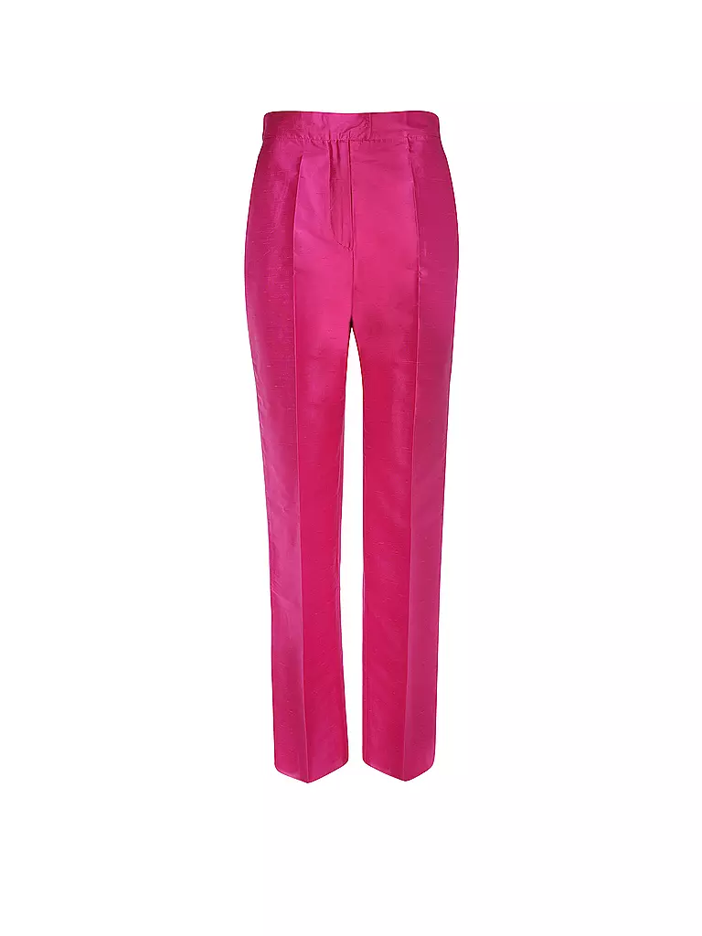 MAX MARA STUDIO | Pantalón de seda SHANTUNG | Fucsia