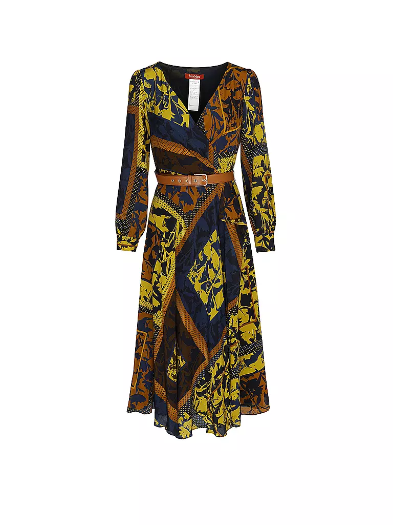 MAX MARA STUDIO | Seidenkleid in Wickeloptik NIRVANA  | Azul